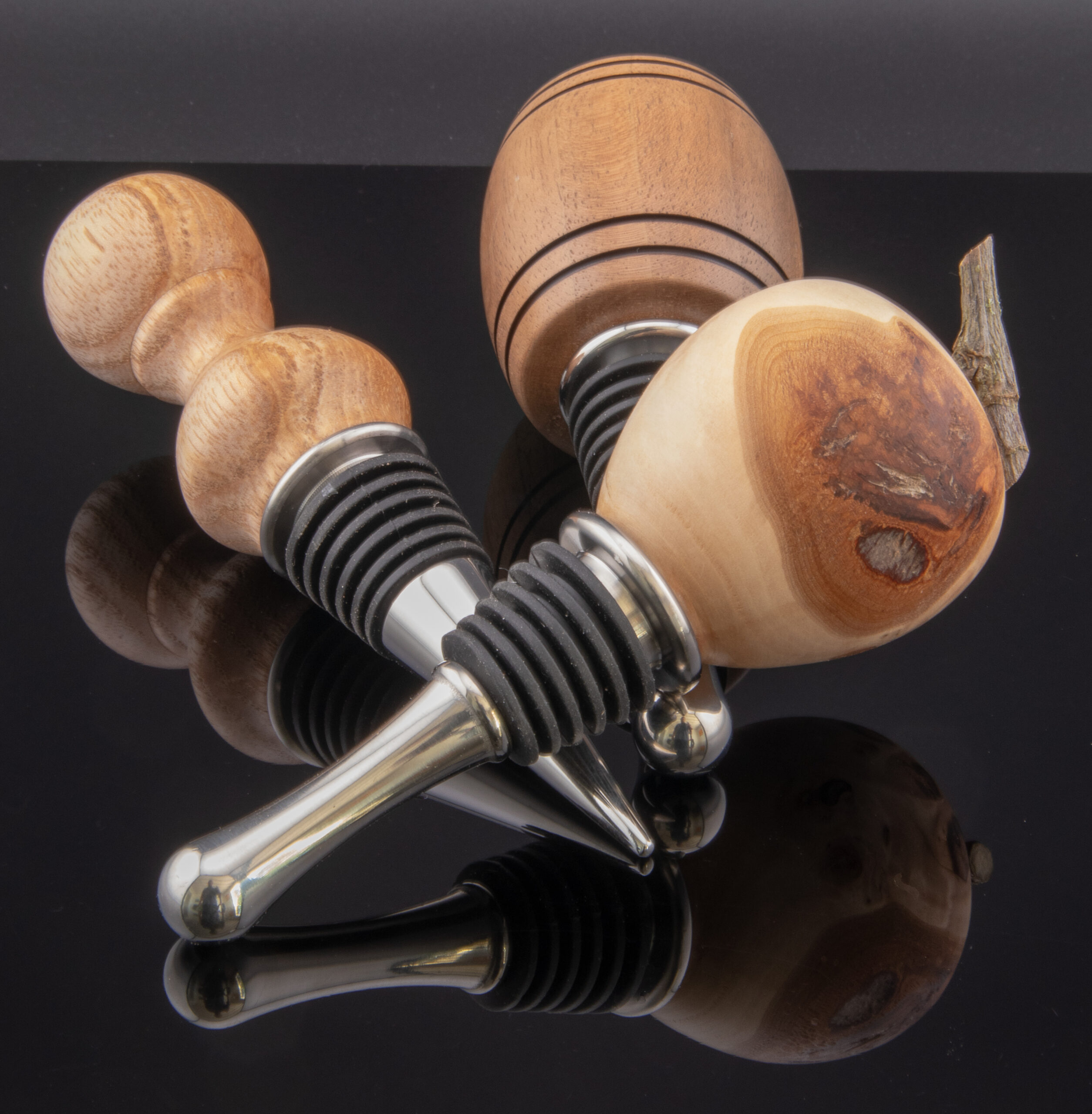 objet en bois bouchon de bouteille